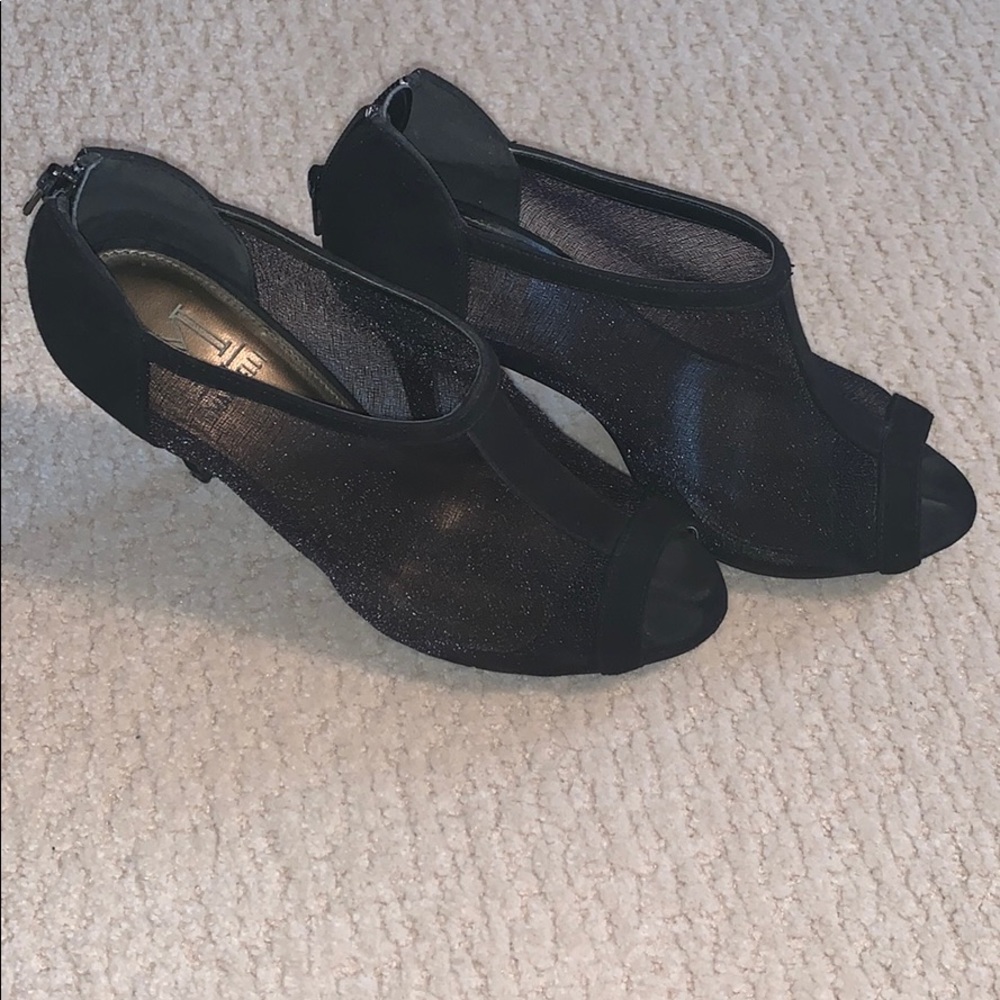 M By Marinelli Black Whispy Heels View 2